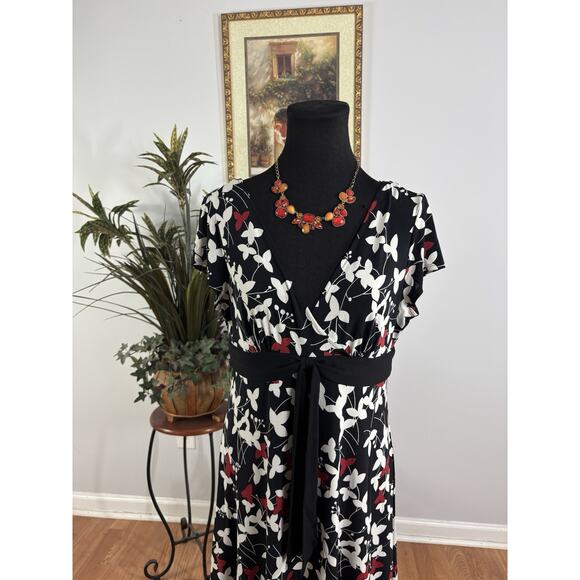 London Style Dress 14P Sleeves Sleeve Boho Vacation Clueless Preppy Pullover - Picture 2 of 8